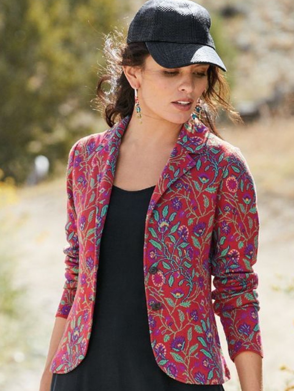 NWT Peruvian Connection Scarlett Knit Jacket Blazer Size L